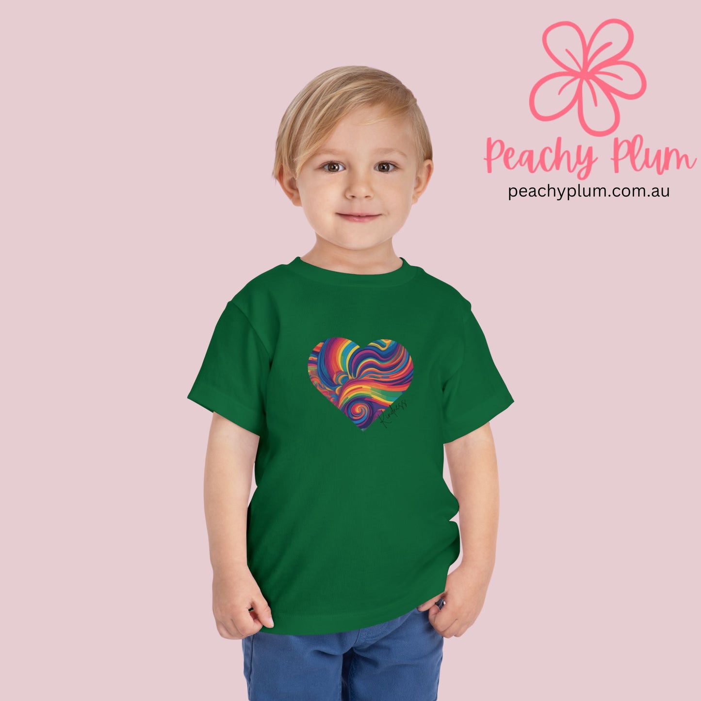 Toddler Kindness Heart Short Sleeve Tee