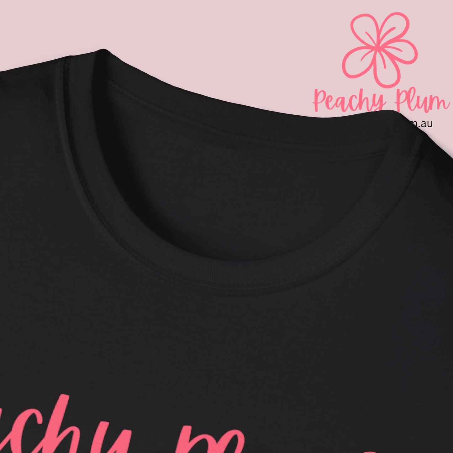 Peachy Plum Unisex Softstyle T-Shirt.