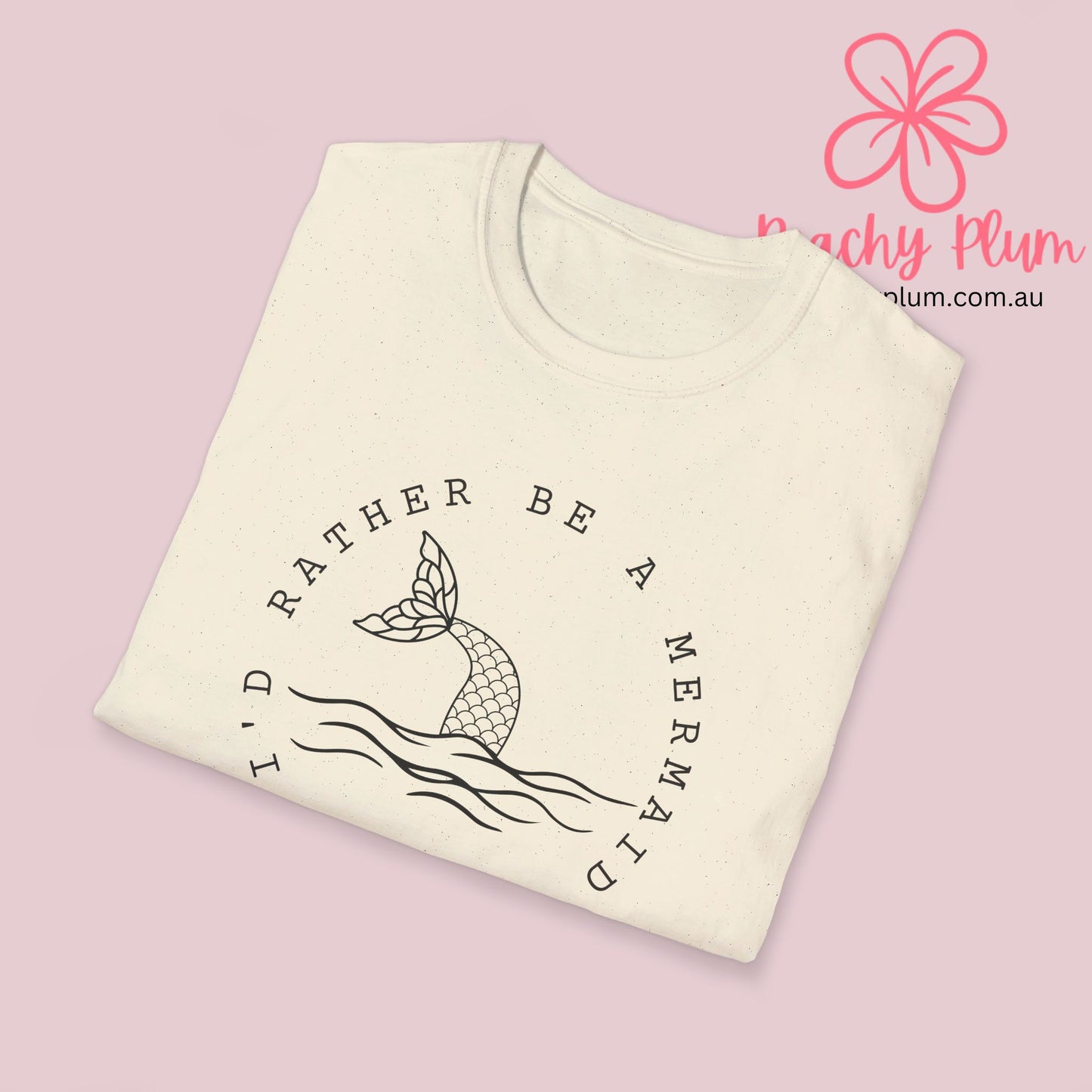 I'd rather be a mermaid Unisex Softstyle T-Shirt. Mermaid lovers gift t shirt