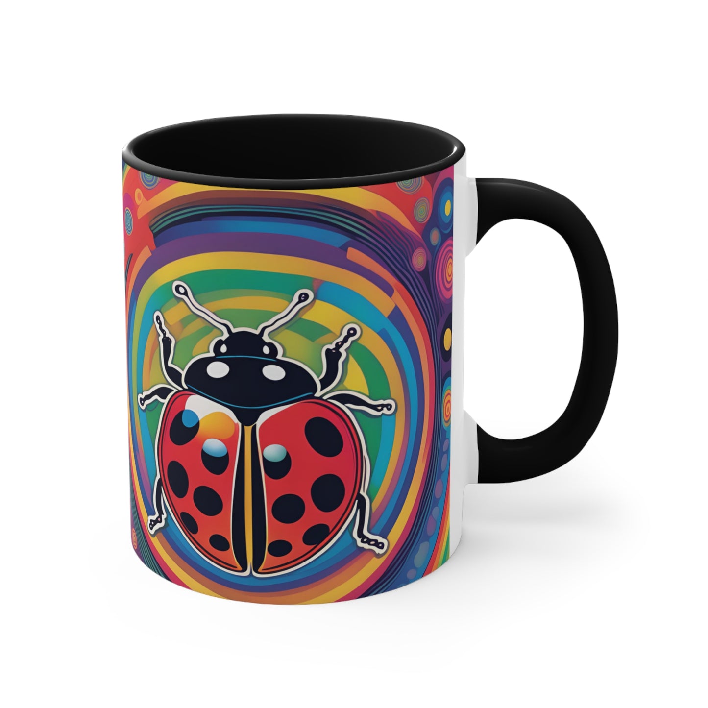 Psychedelic Ladybird Mugs, 11oz