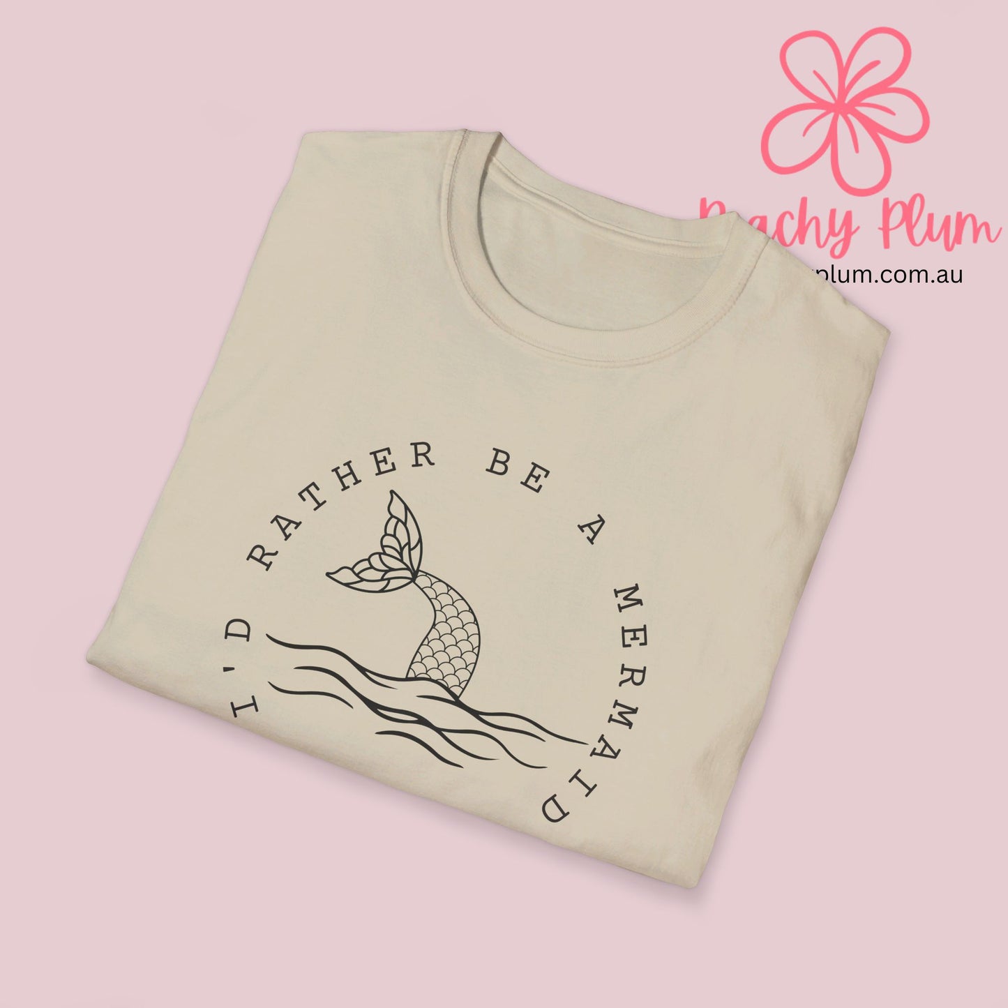 I'd rather be a mermaid Unisex Softstyle T-Shirt. Mermaid lovers gift t shirt