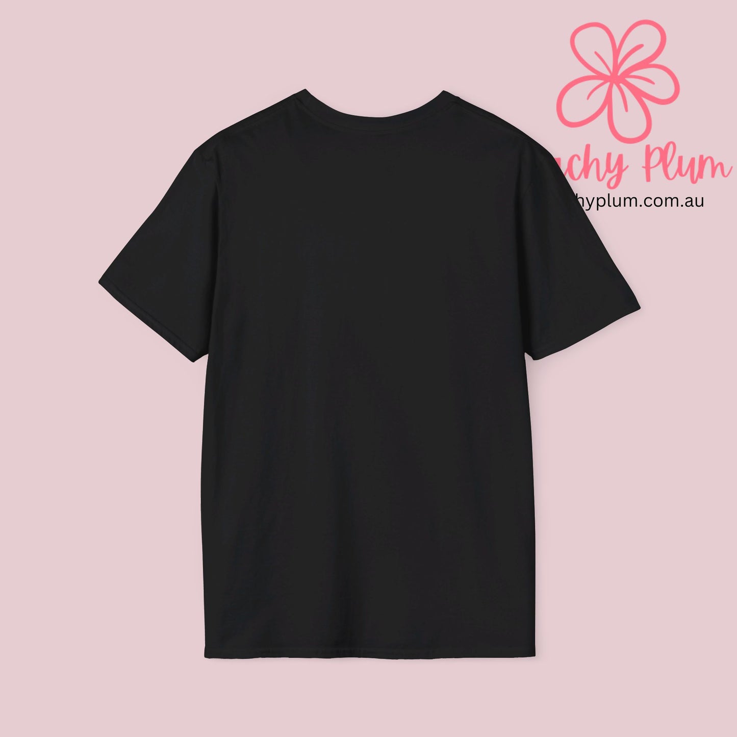 Peachy Plum Unisex Softstyle T-Shirt.