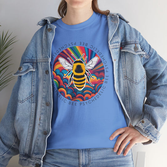 Psychedelic Bee Unisex Heavy Cotton Tee