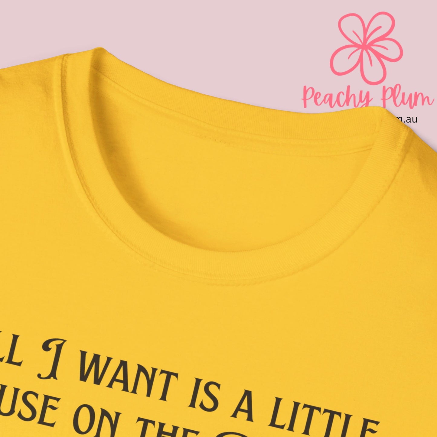 All I want is a little house on the prairie Unisex Softstyle T-Shirt. Book lovers gift