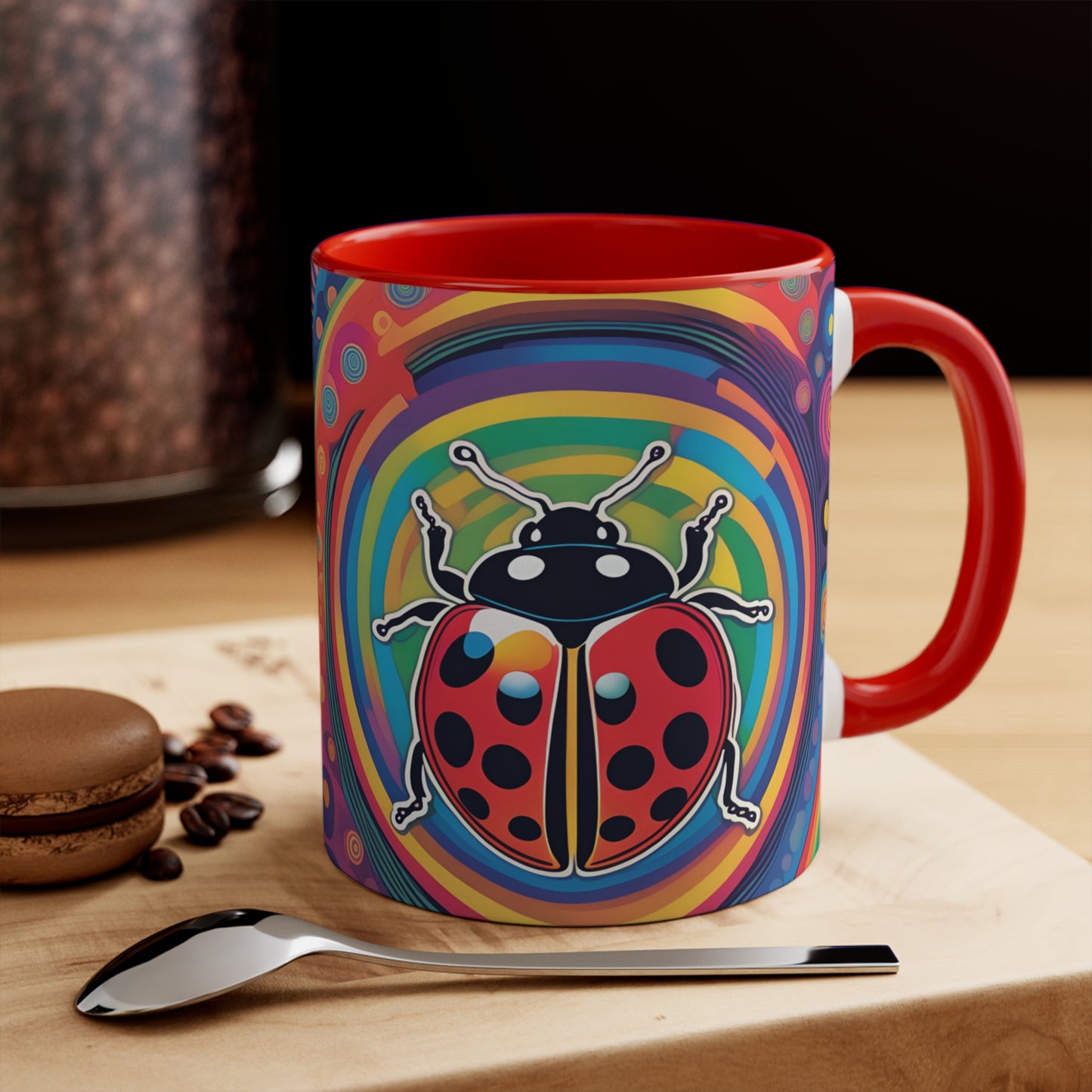 Psychedelic Ladybird Mugs, 11oz