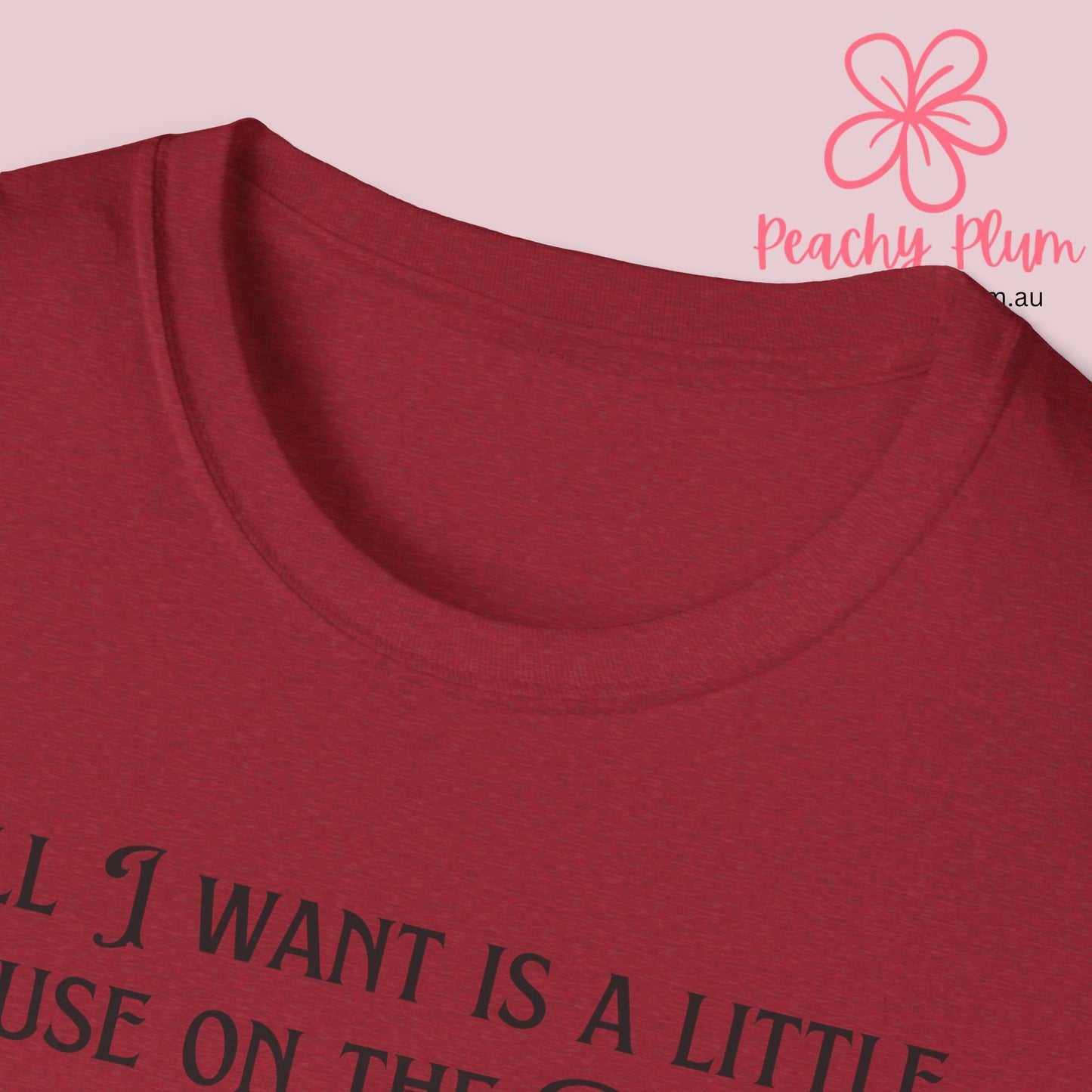 All I want is a little house on the prairie Unisex Softstyle T-Shirt. Book lovers gift