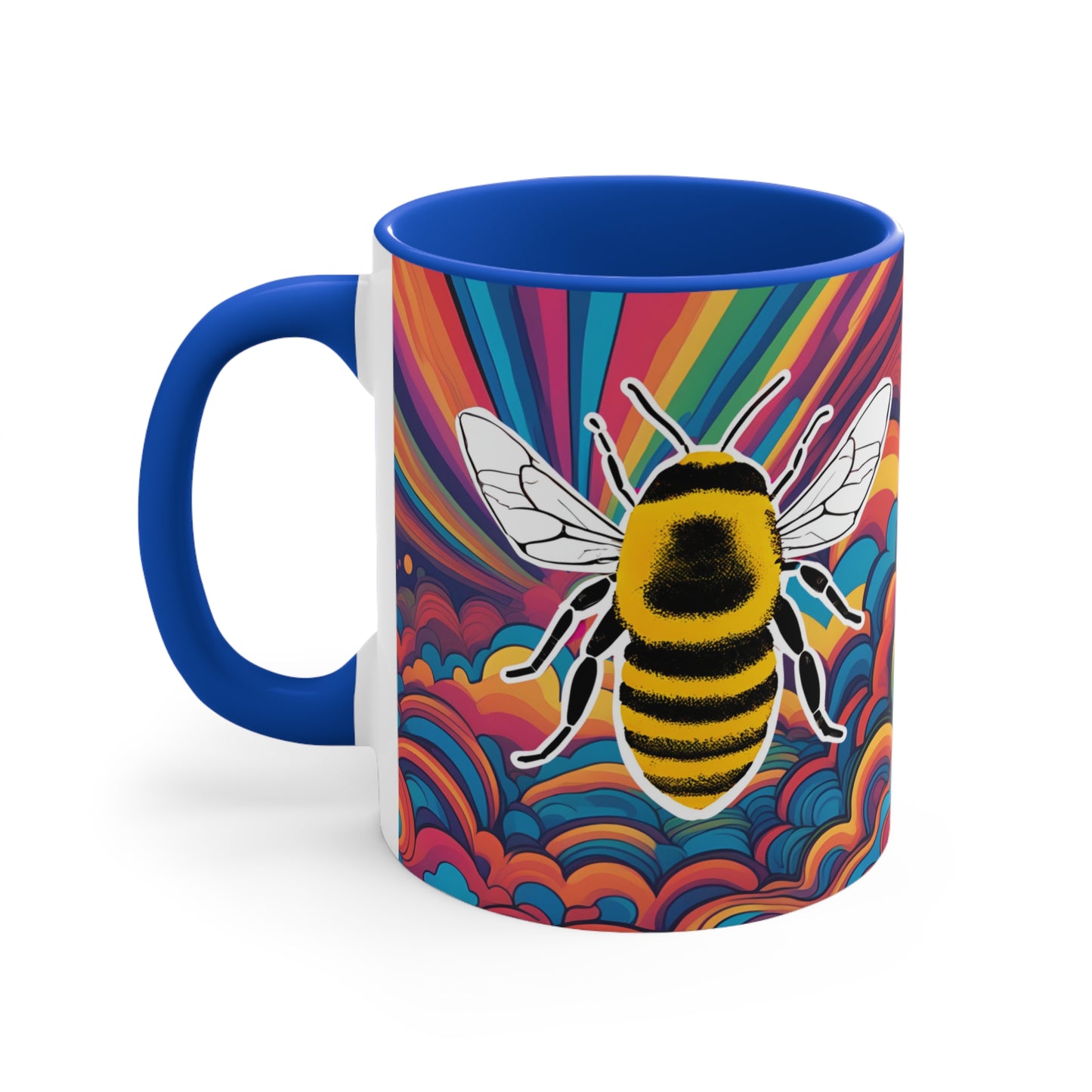 Psychedelic Bee Mug, 11oz