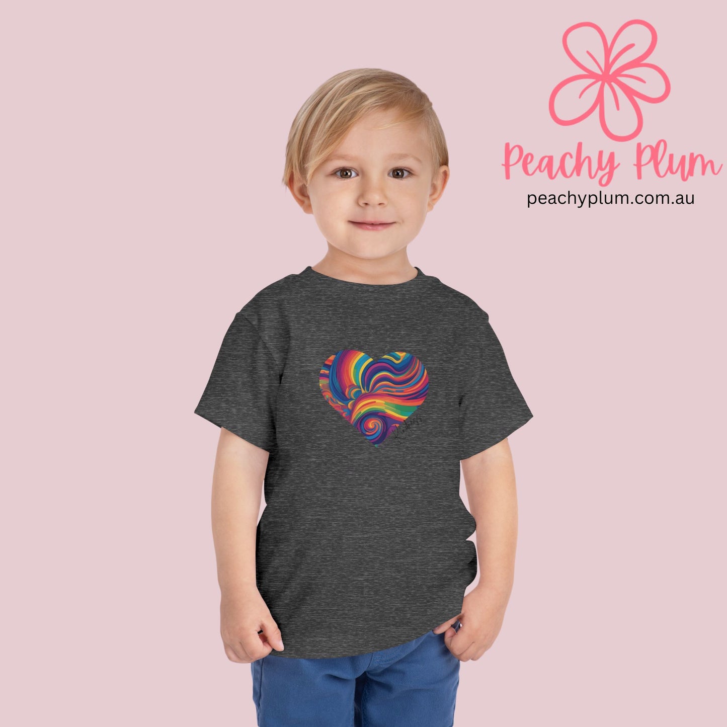 Toddler Kindness Heart Short Sleeve Tee