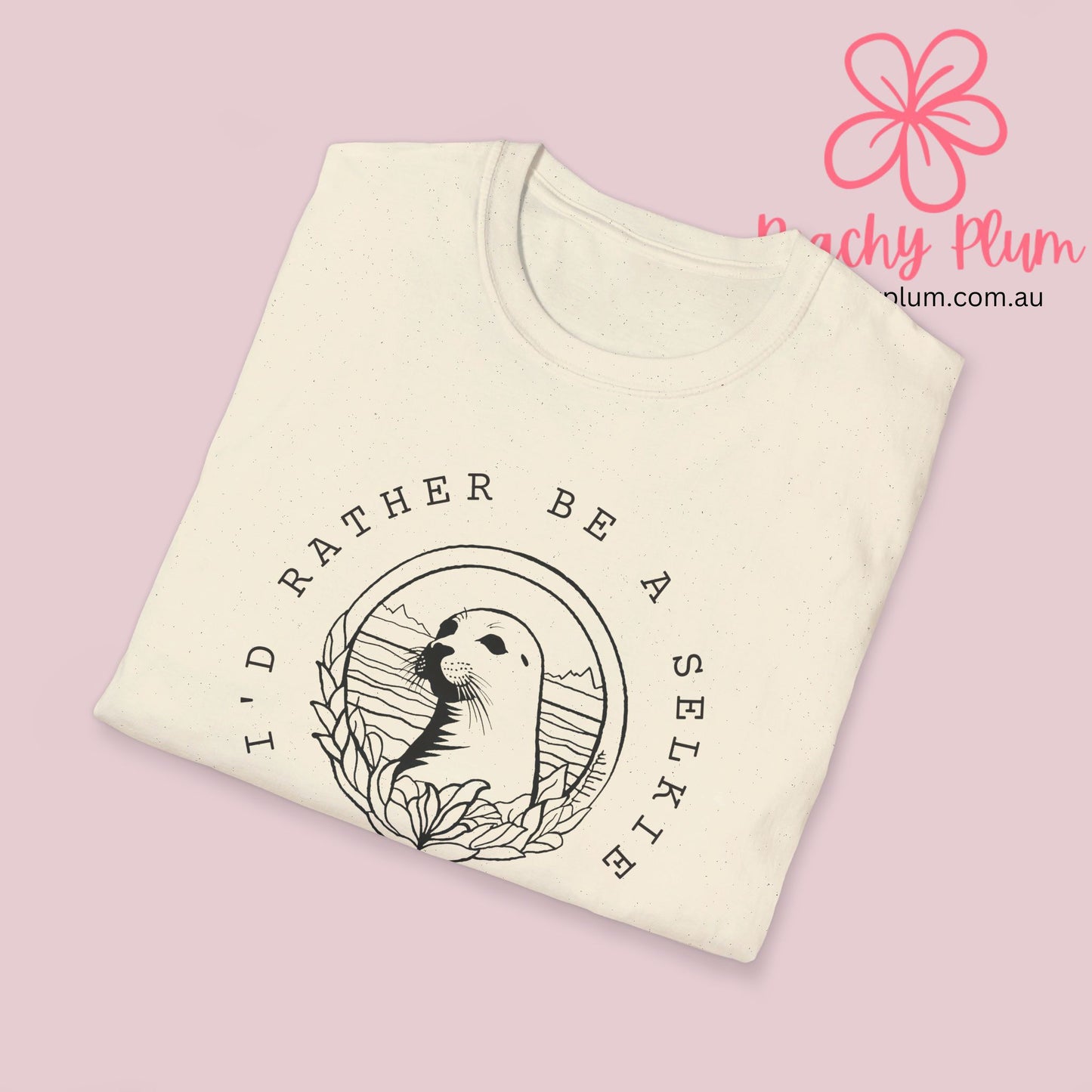 I'd rather be a Selkie Unisex Softstyle T-Shirt. Gift for Selkie lover. Seal lover.