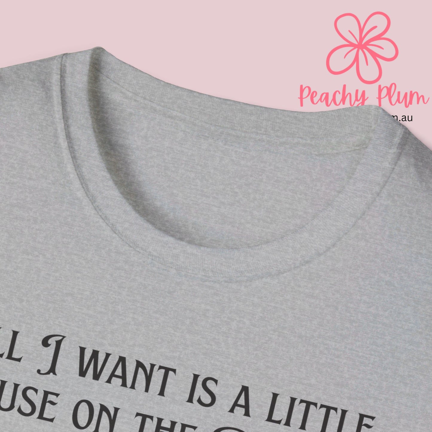 All I want is a little house on the prairie Unisex Softstyle T-Shirt. Book lovers gift