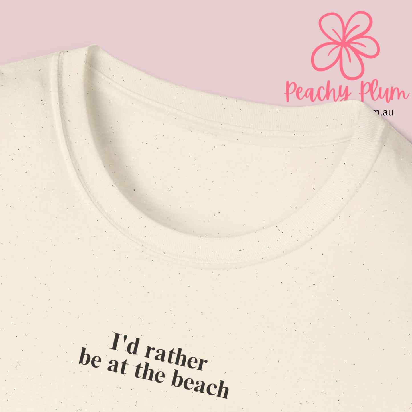 I'd rather be at the beach Unisex Softstyle T-Shirt gift for beach lovers summer holidays t shirt