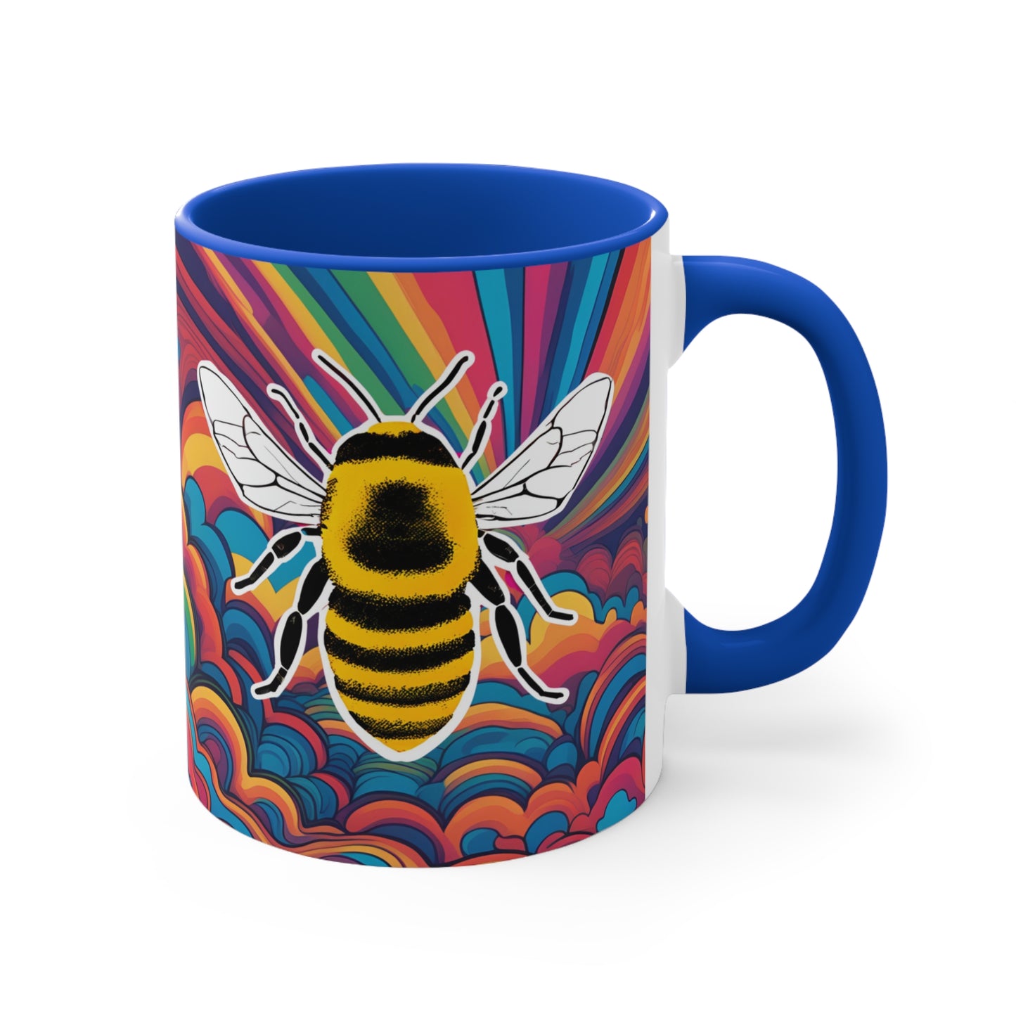 Psychedelic Bee Mug, 11oz