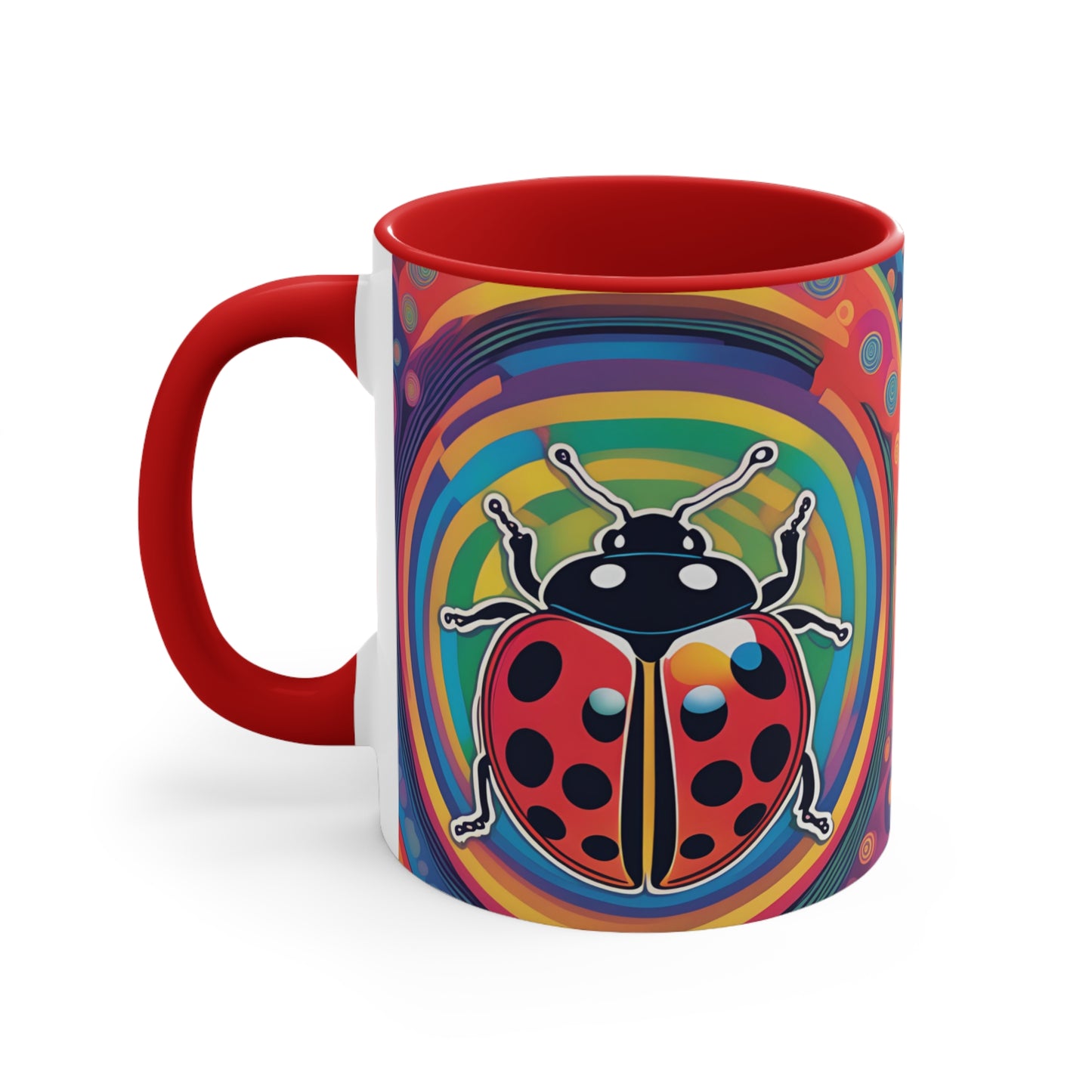 Psychedelic Ladybird Mugs, 11oz