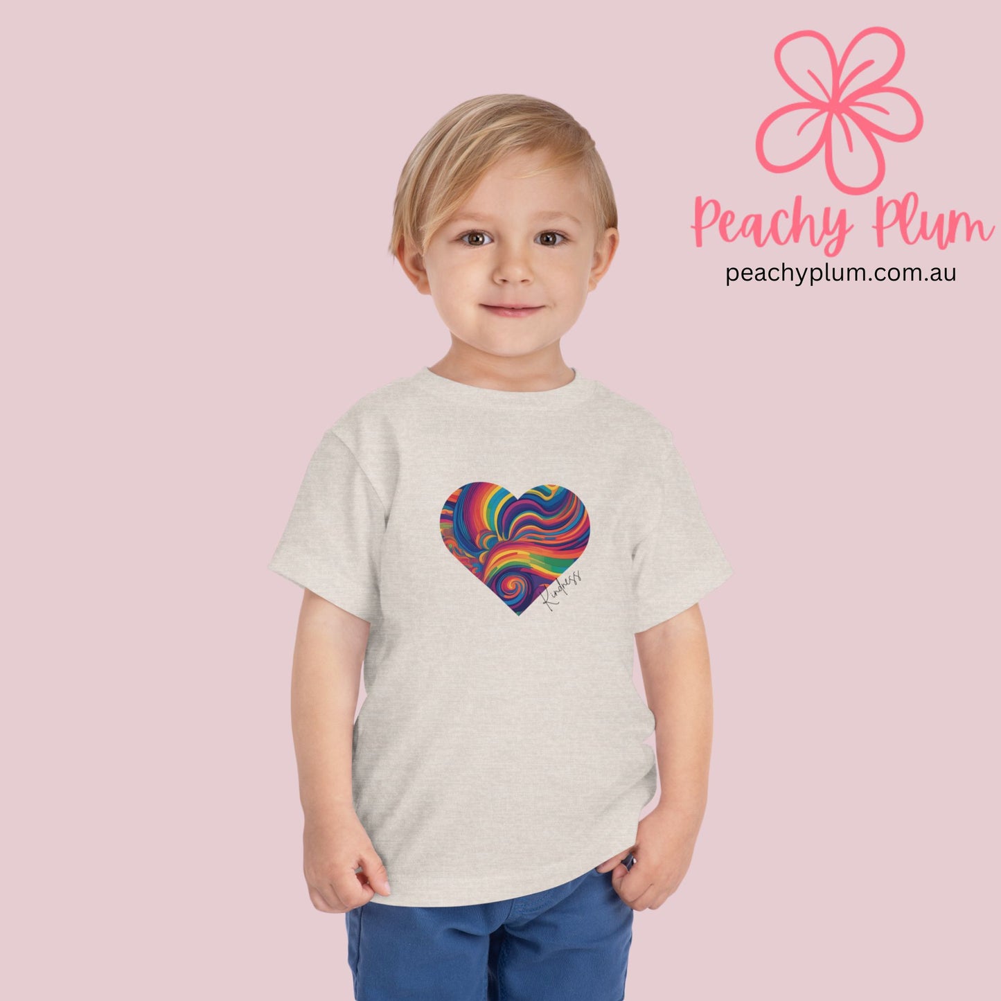 Toddler Kindness Heart Short Sleeve Tee