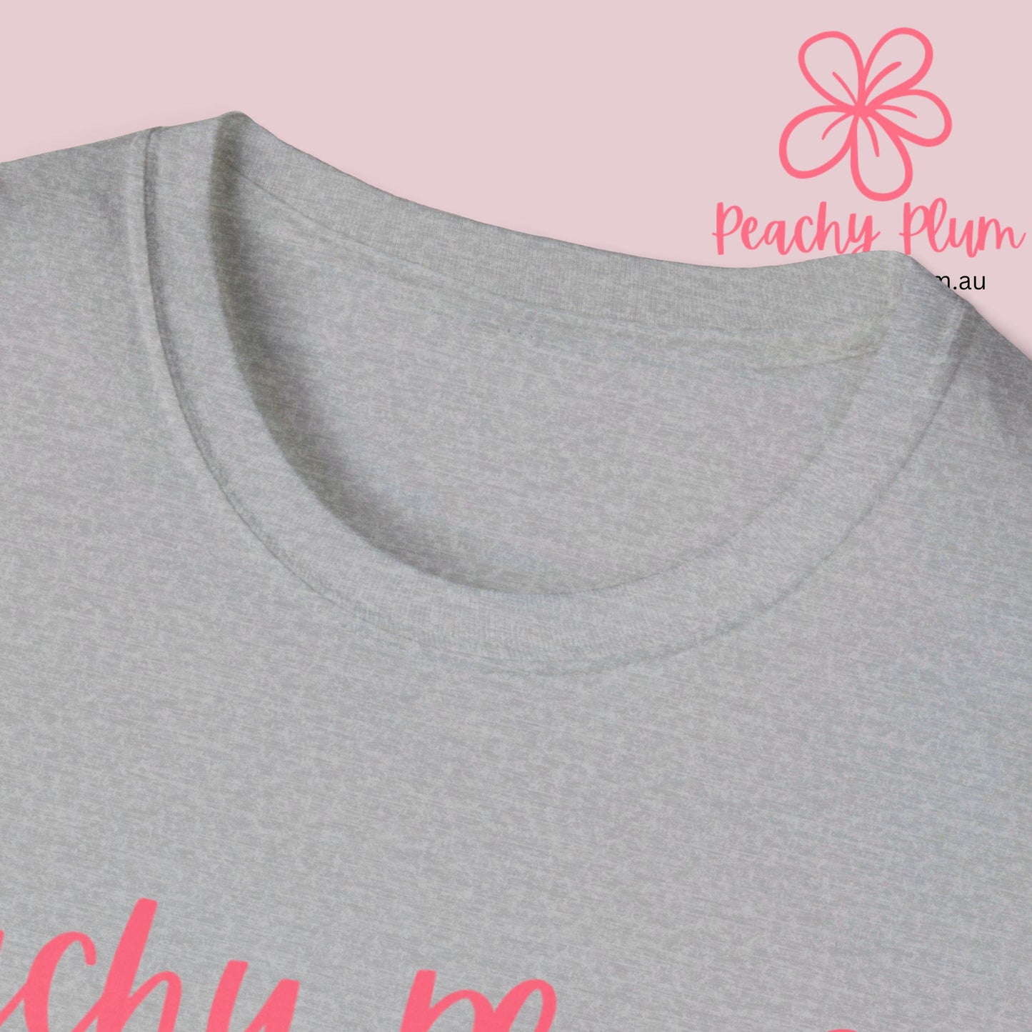 Peachy Plum Unisex Softstyle T-Shirt.