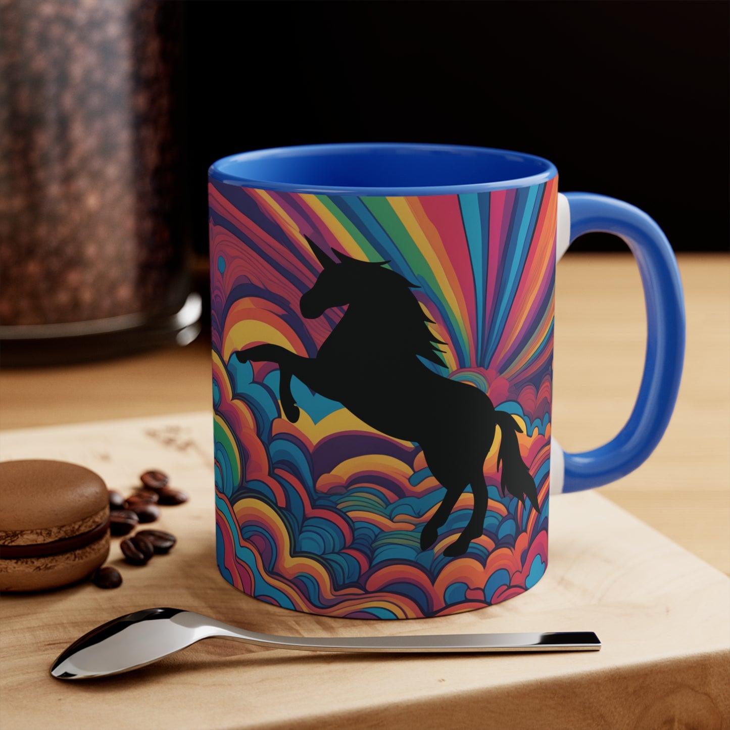 Unicorn Colorful Accent Mugs, 11oz