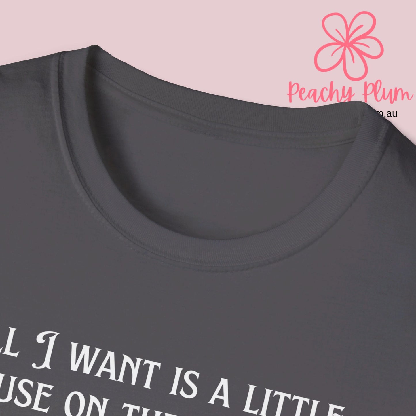 All I want is a little house on the prairie Unisex Softstyle T-Shirt. Gift for book lovers.