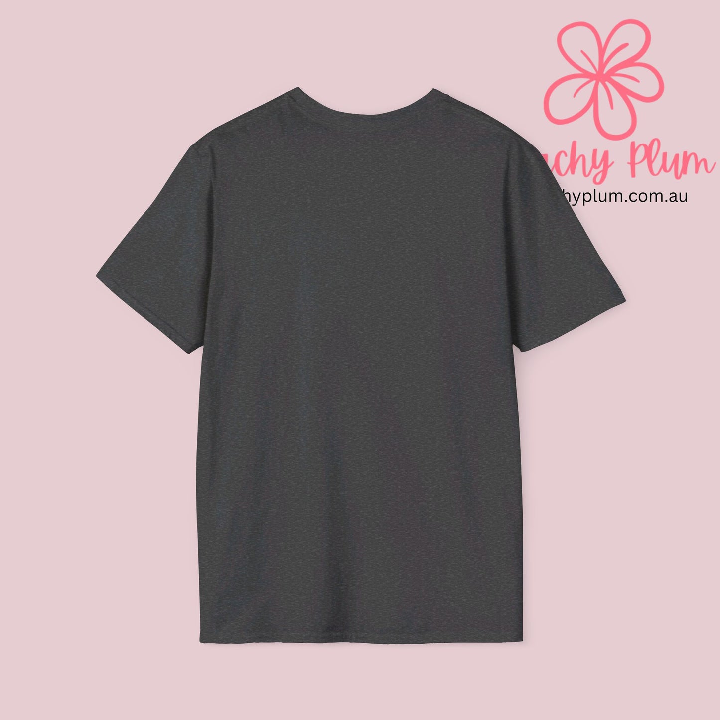 Peachy Plum Unisex Softstyle T-Shirt.