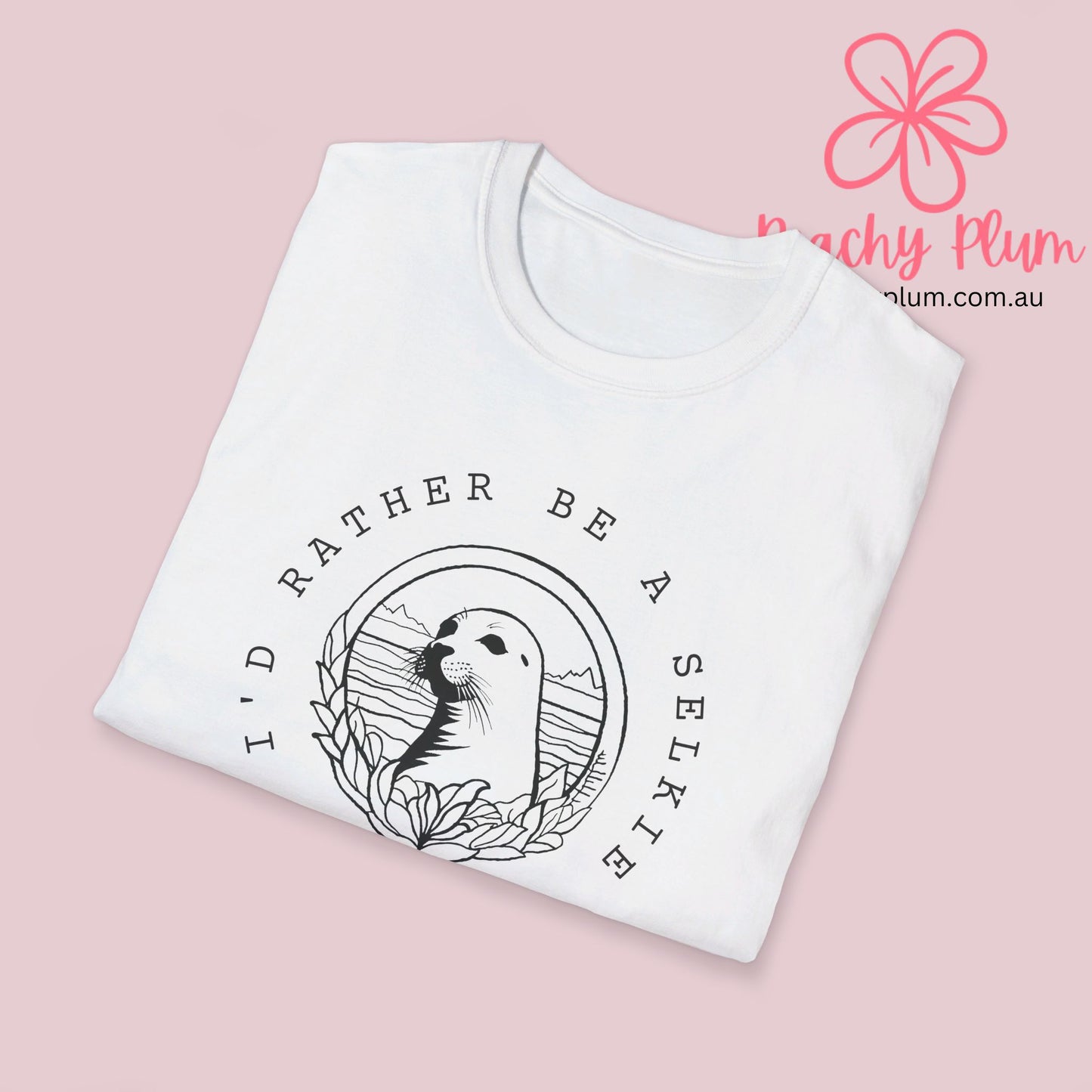 I'd rather be a Selkie Unisex Softstyle T-Shirt. Gift for Selkie lover. Seal lover.