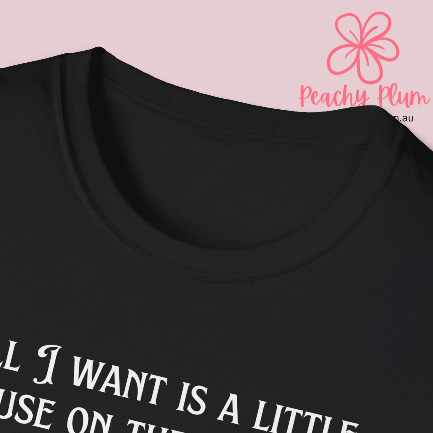 All I want is a little house on the prairie Unisex Softstyle T-Shirt. Gift for book lovers.