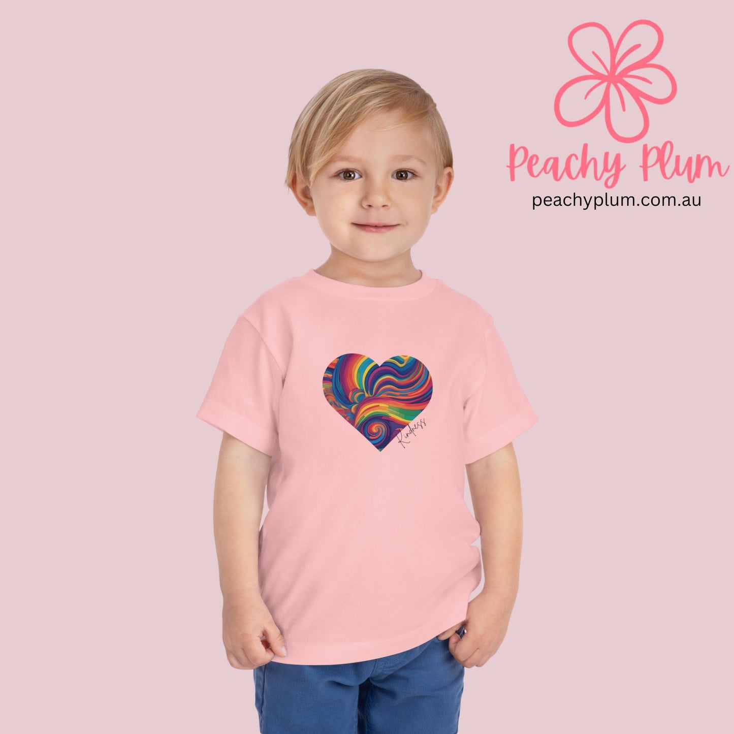 Toddler Kindness Heart Short Sleeve Tee