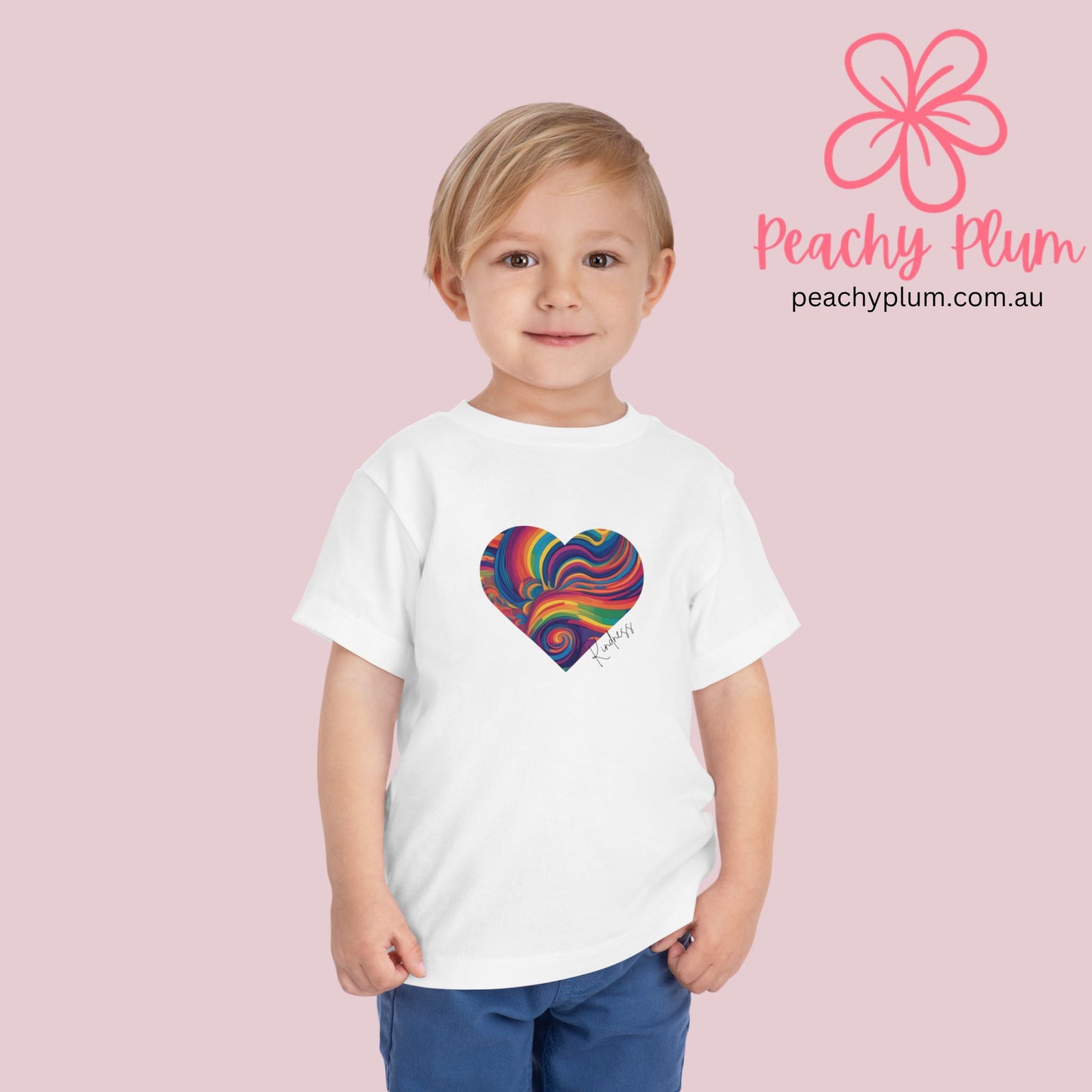 Toddler Kindness Heart Short Sleeve Tee