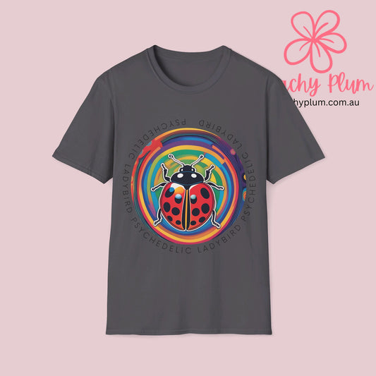 Psychedelic Ladybird Unisex Softstyle T-Shirt