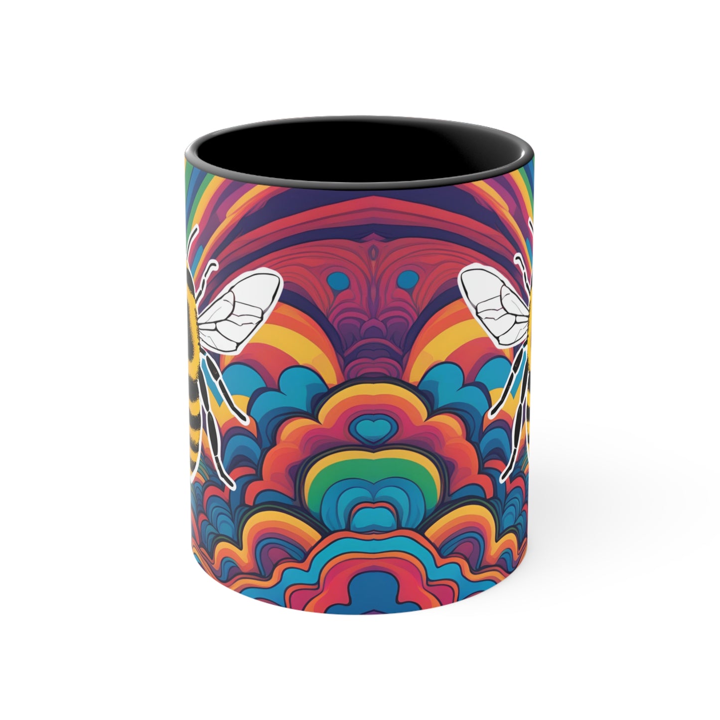 Psychedelic Bee Mug, 11oz