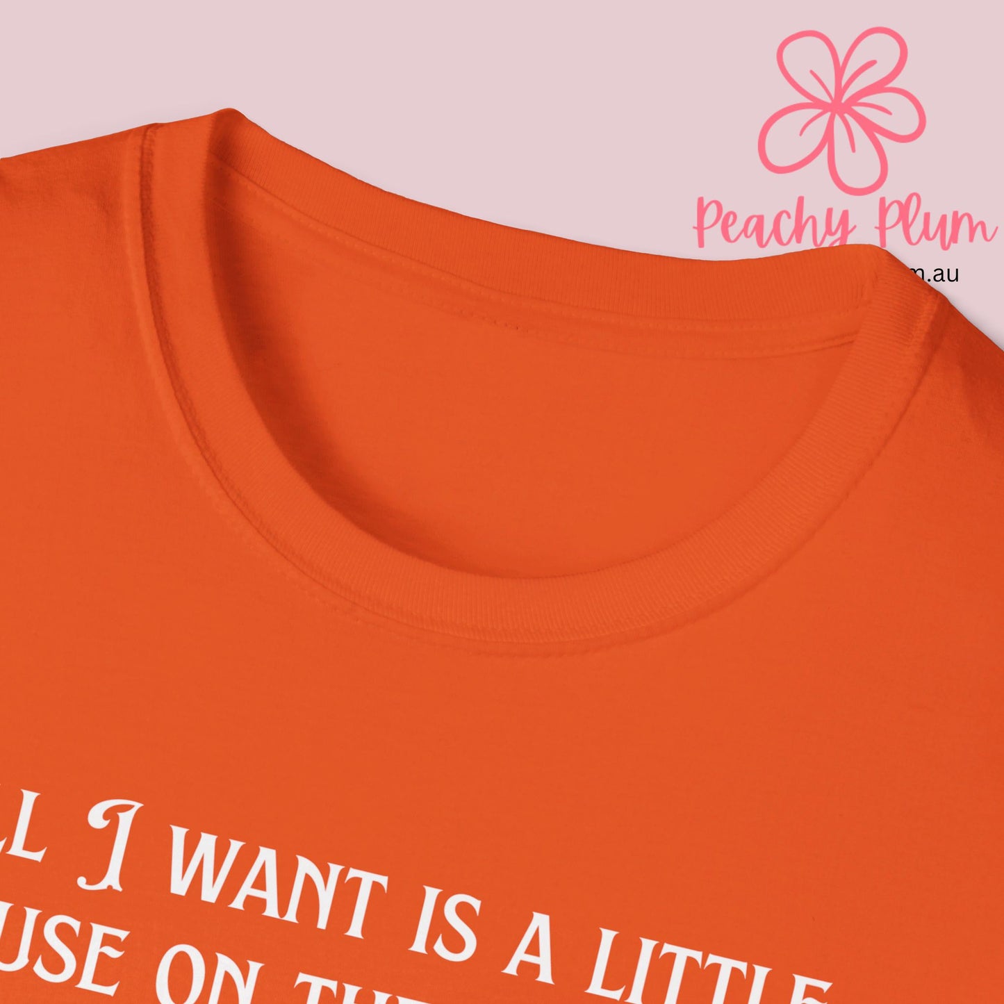 All I want is a little house on the prairie Unisex Softstyle T-Shirt. Gift for book lovers.