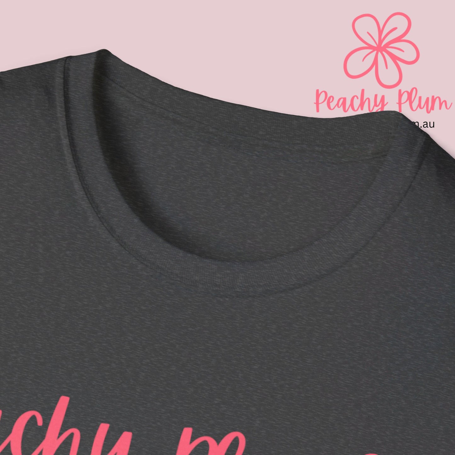 Peachy Plum Unisex Softstyle T-Shirt.