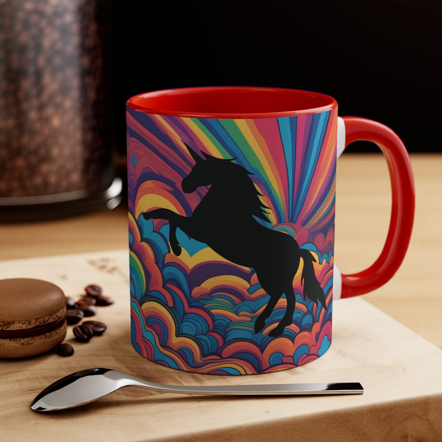 Unicorn Colorful Accent Mugs, 11oz