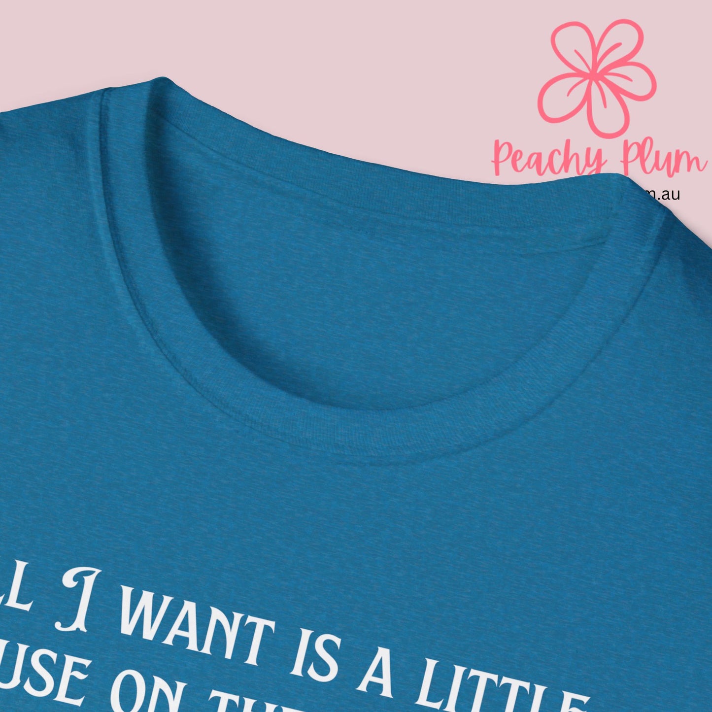 All I want is a little house on the prairie Unisex Softstyle T-Shirt. Gift for book lovers.