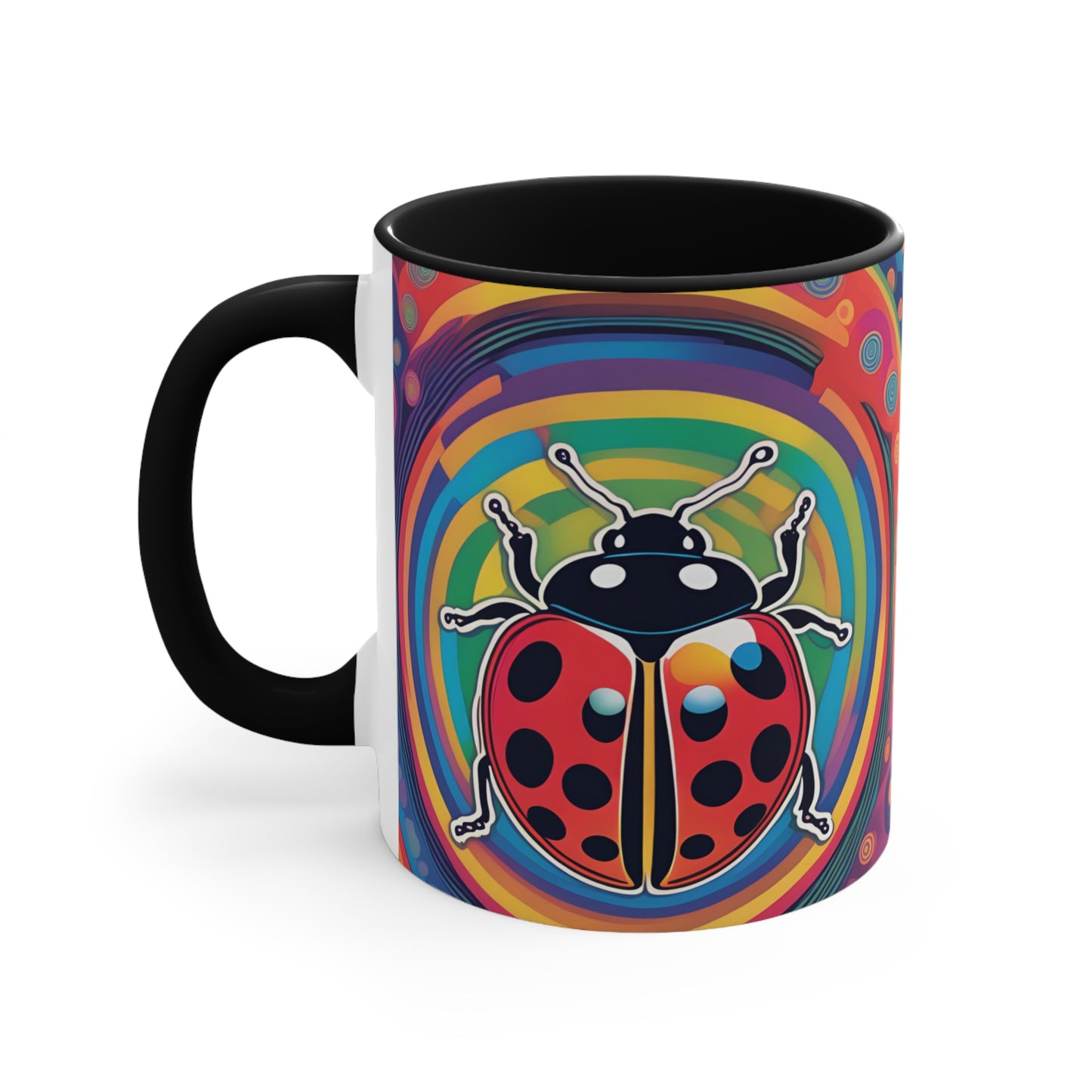 Psychedelic Ladybird Mugs, 11oz