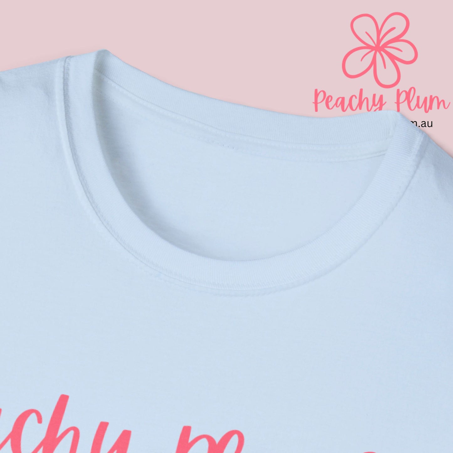 Peachy Plum Unisex Softstyle T-Shirt.