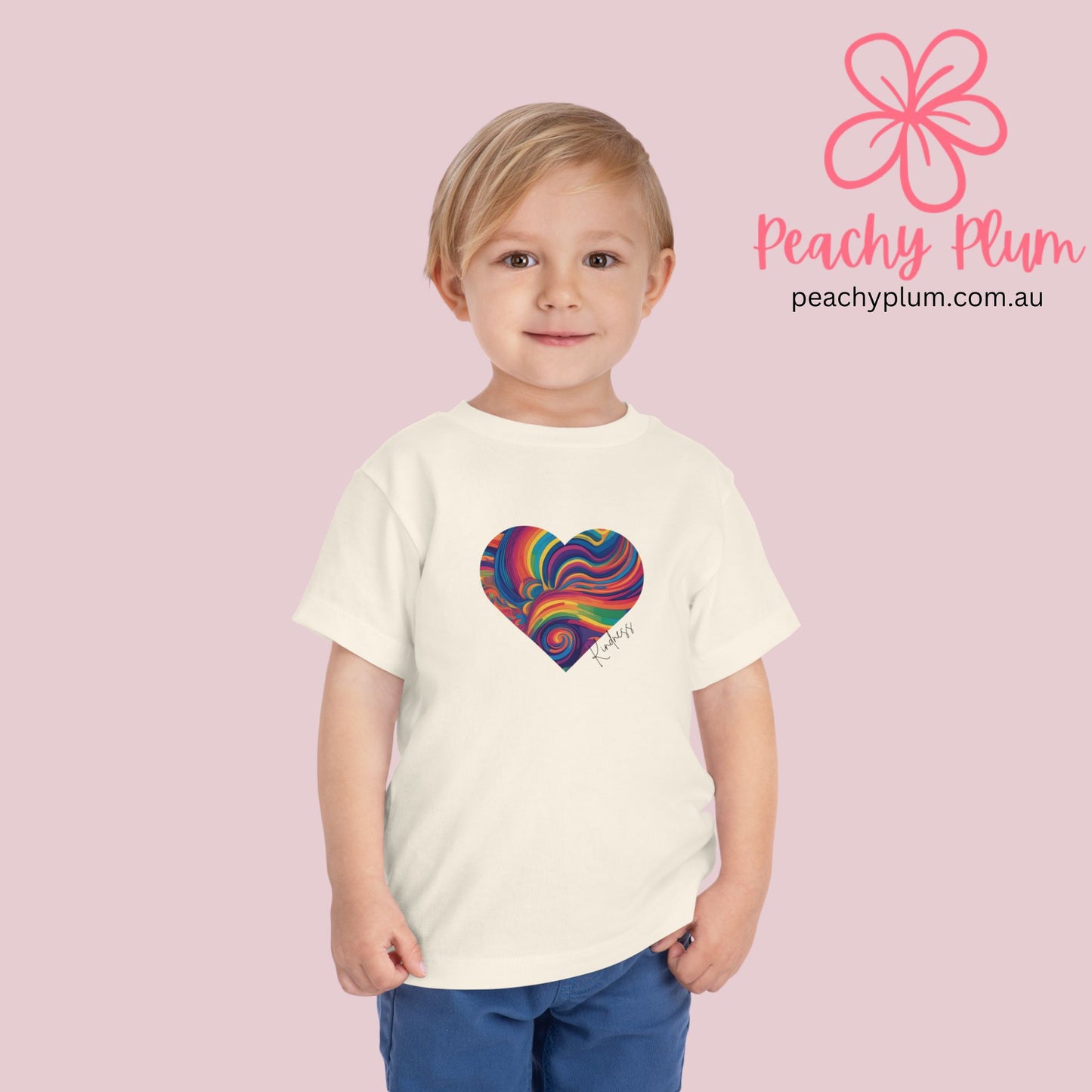 Toddler Kindness Heart Short Sleeve Tee