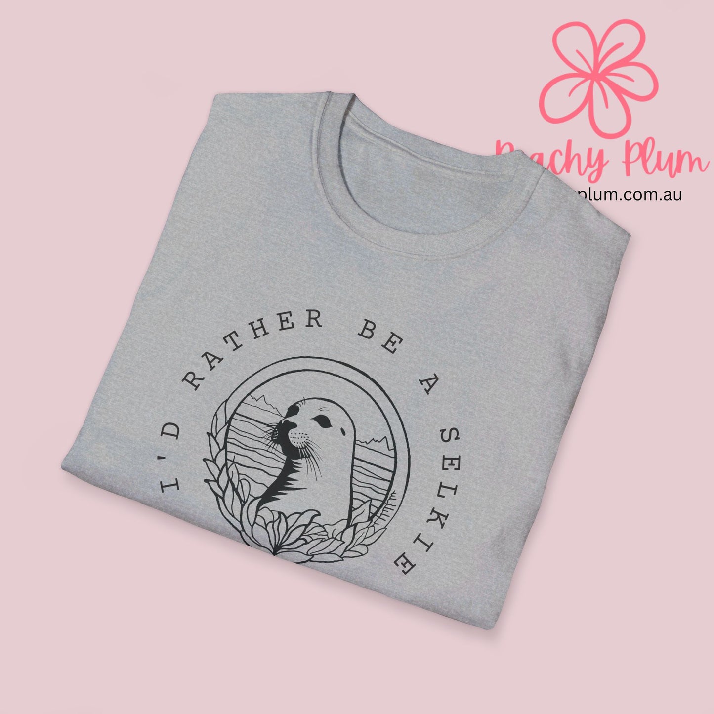 I'd rather be a Selkie Unisex Softstyle T-Shirt. Gift for Selkie lover. Seal lover.