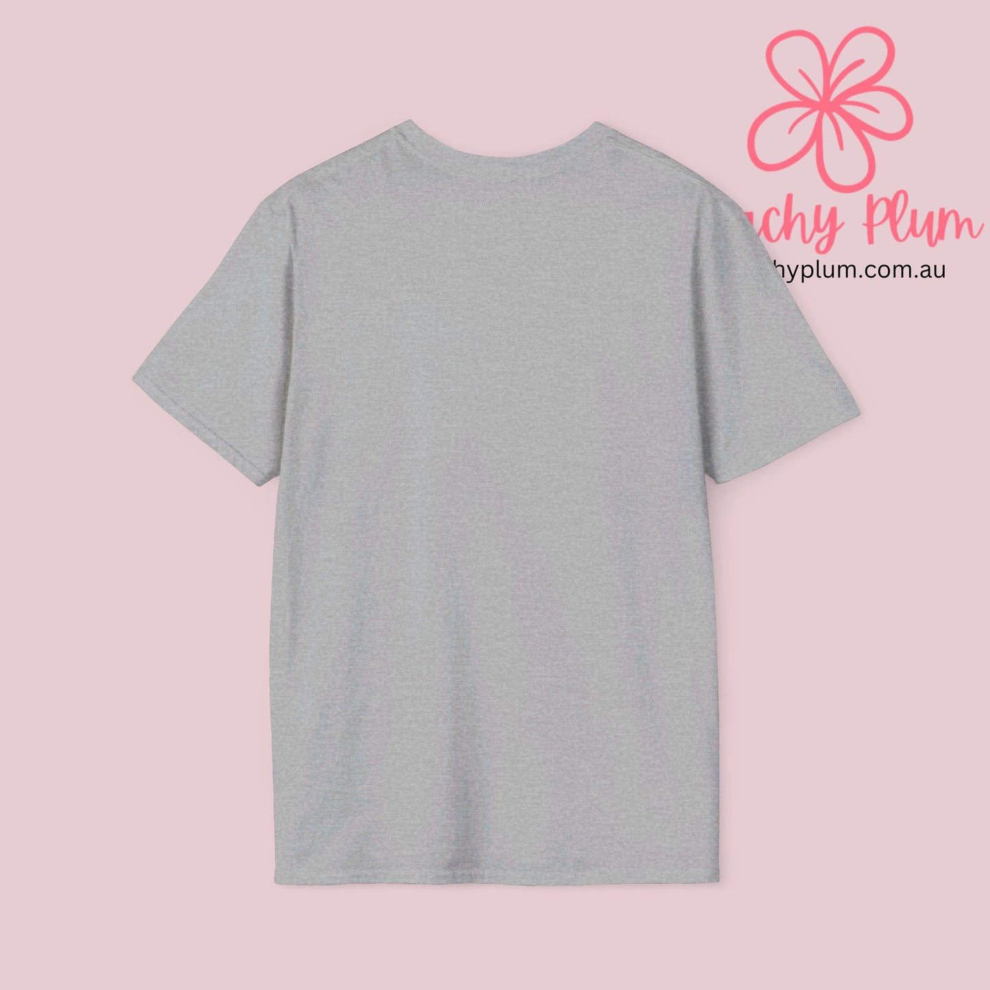 Peachy Plum Unisex Softstyle T-Shirt.