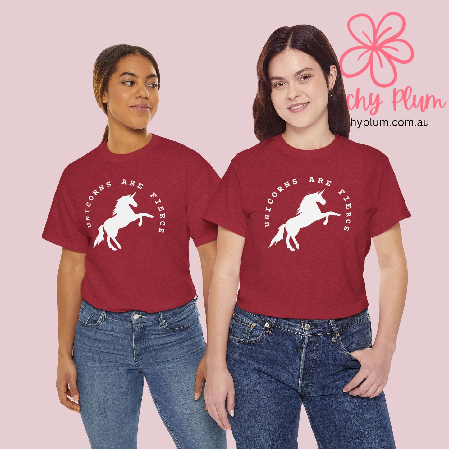 Unicorns are fierce Unisex Heavy Cotton Tee