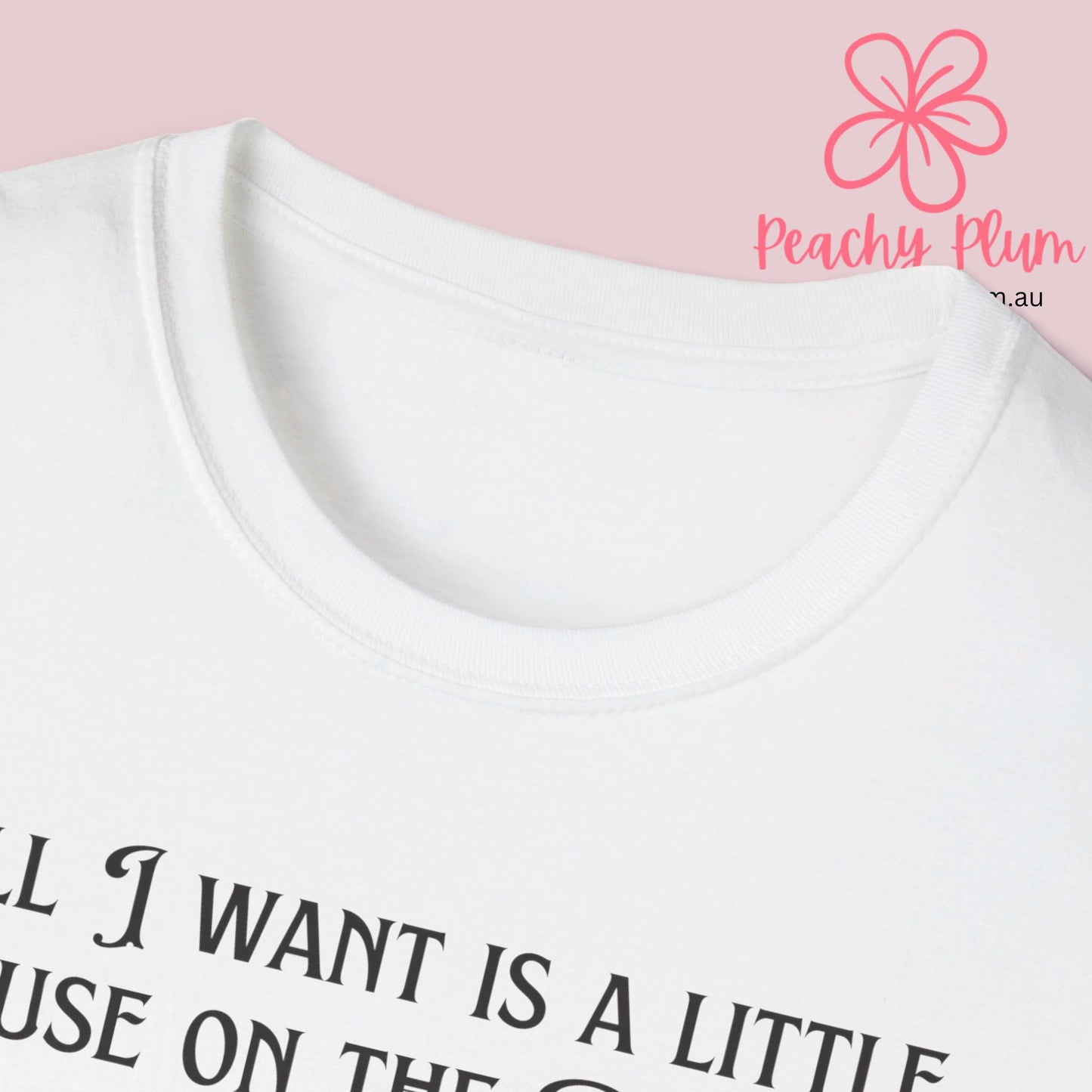 All I want is a little house on the prairie Unisex Softstyle T-Shirt. Book lovers gift