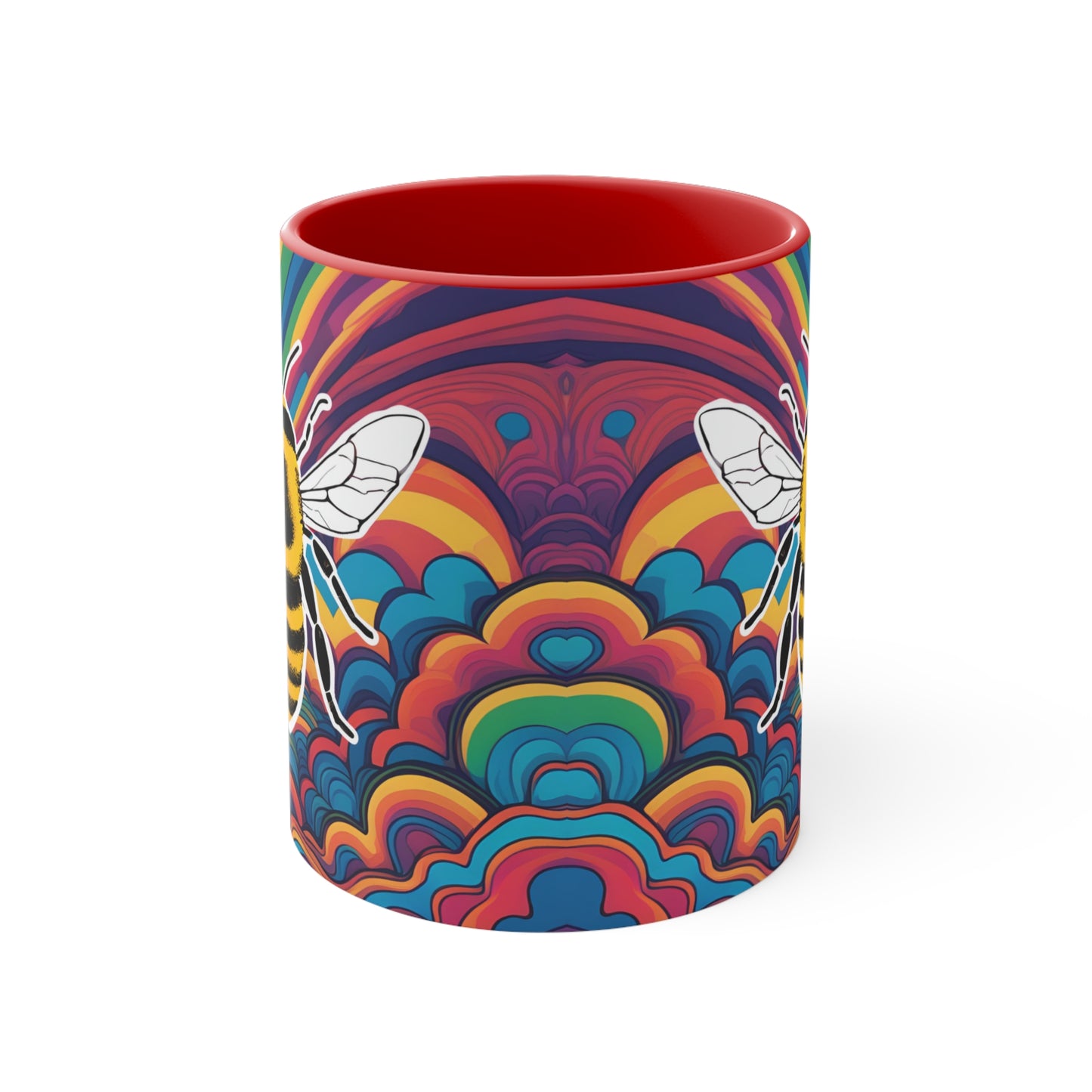 Psychedelic Bee Mug, 11oz