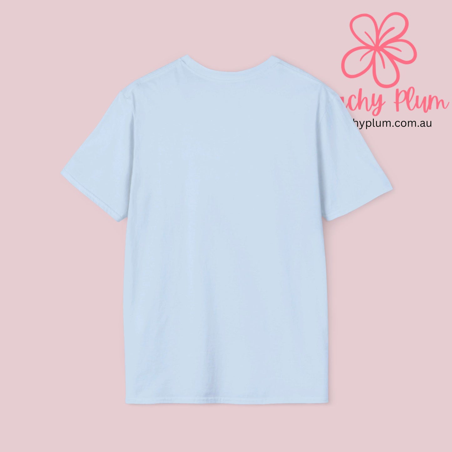 Peachy Plum Unisex Softstyle T-Shirt.