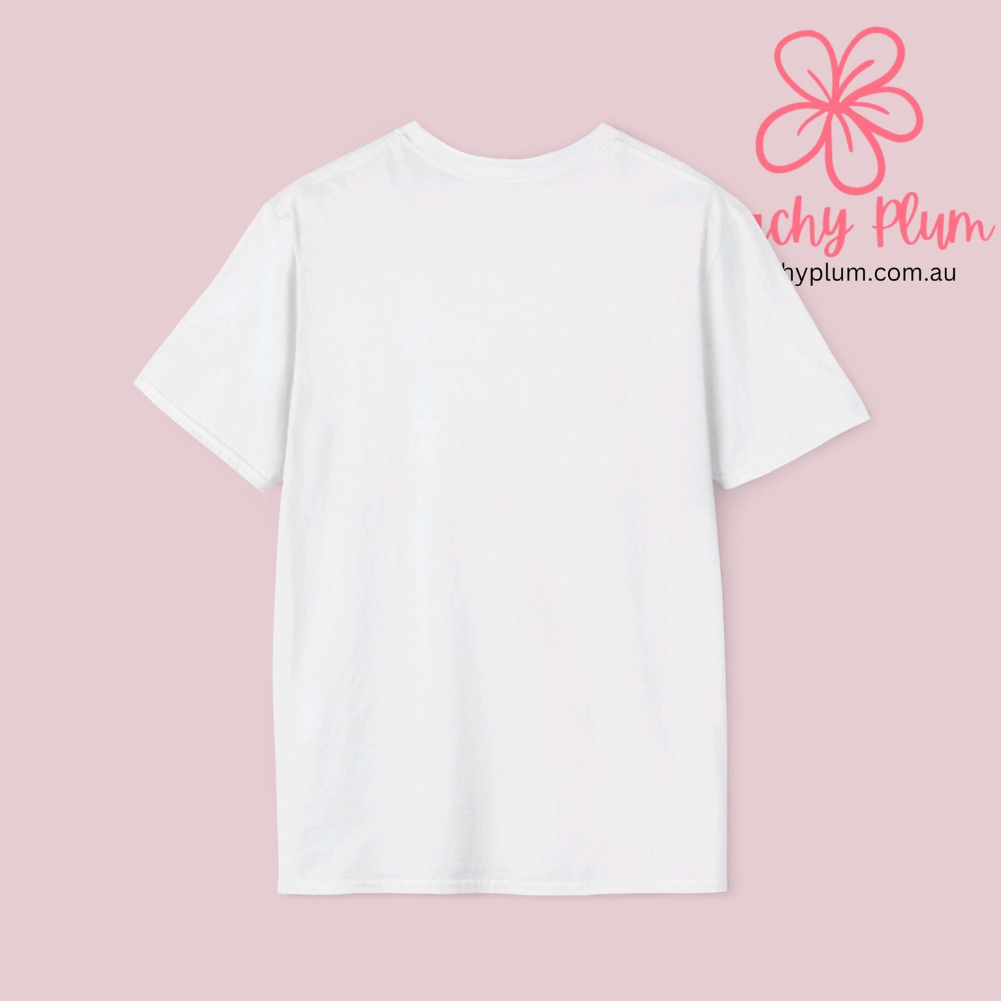 Peachy Plum Unisex Softstyle T-Shirt.