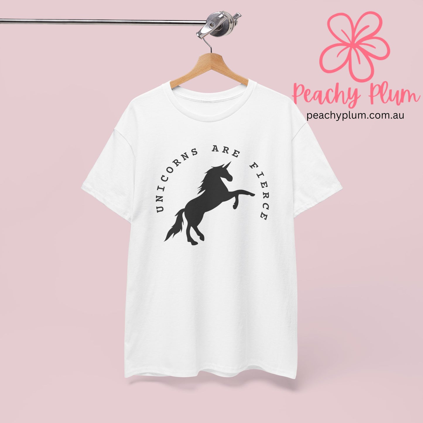 Unicorns are fierce. Unisex Heavy Cotton Tee