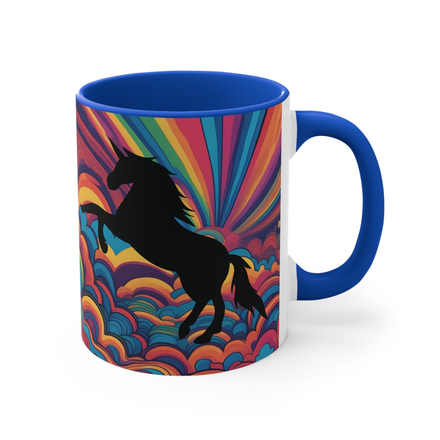 Unicorn Colorful Accent Mugs, 11oz