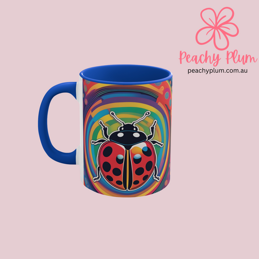 Psychedelic Ladybird Mugs, 11oz